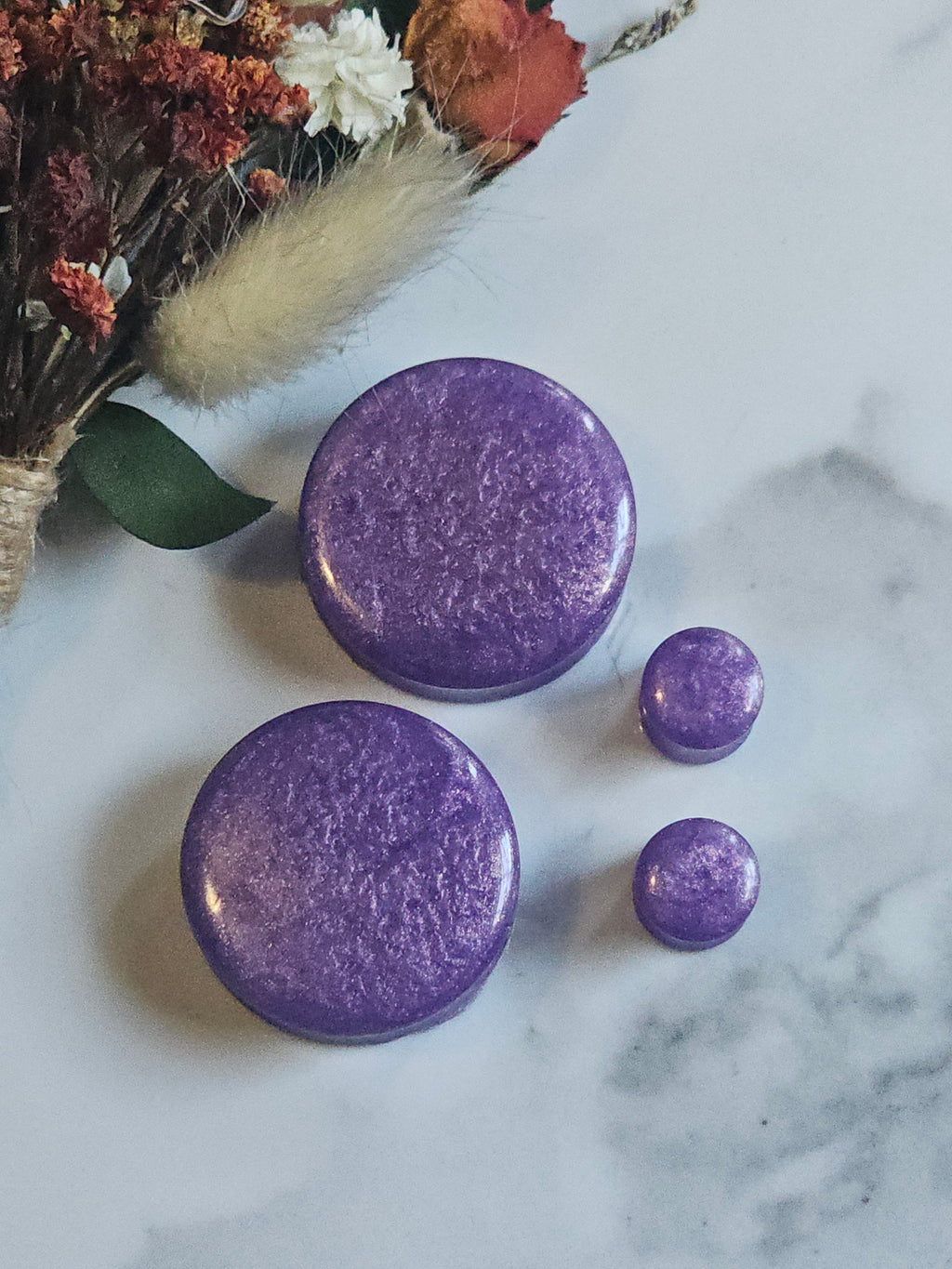 Purplish Plugs Gauges
