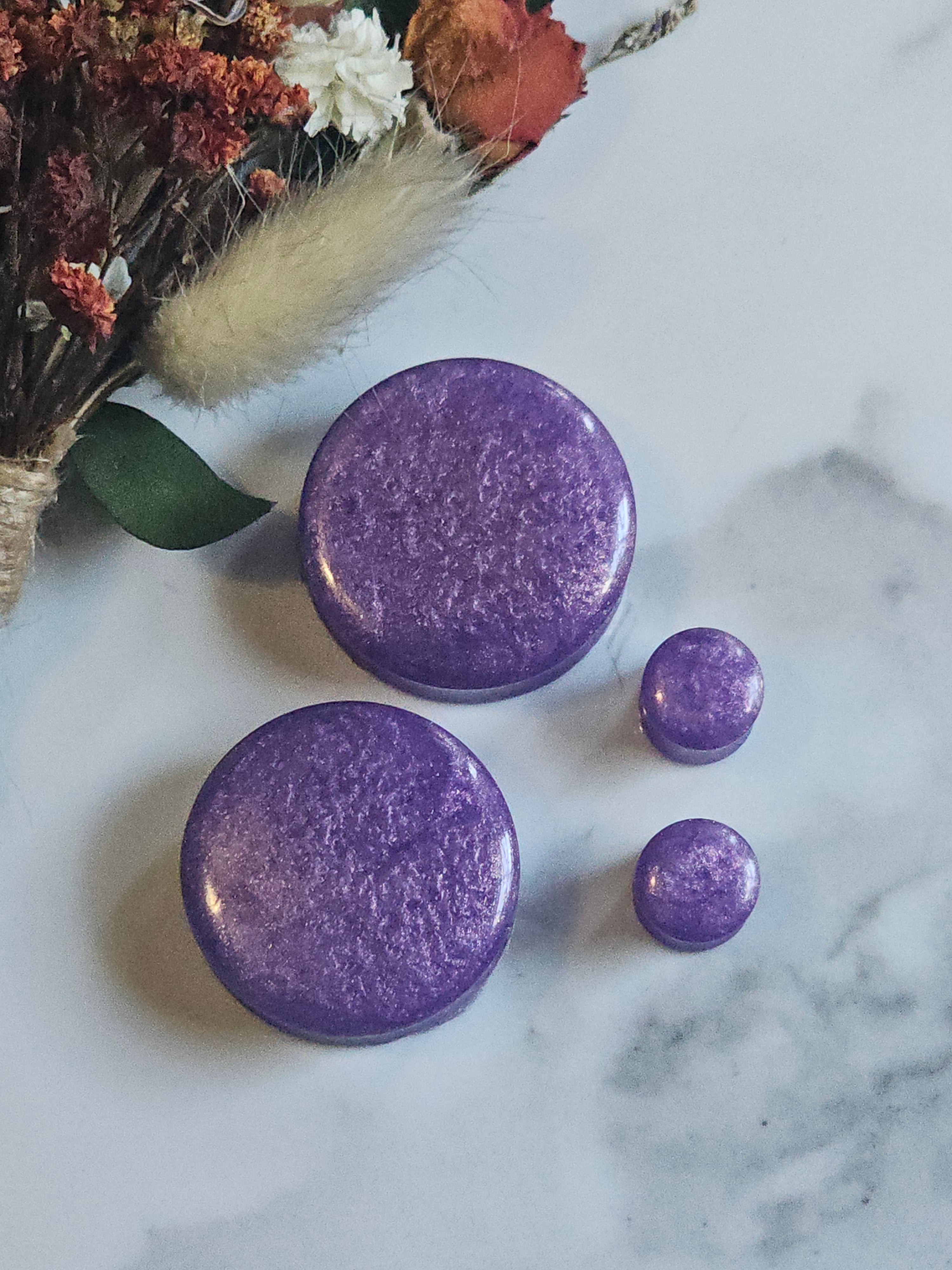 Purplish Plugs Gauges